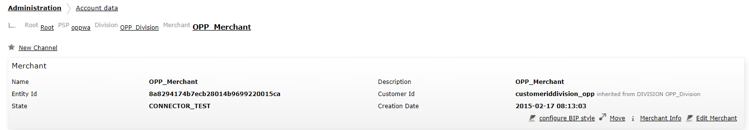 OpenCart: Credentials from the Open Payment Platform
